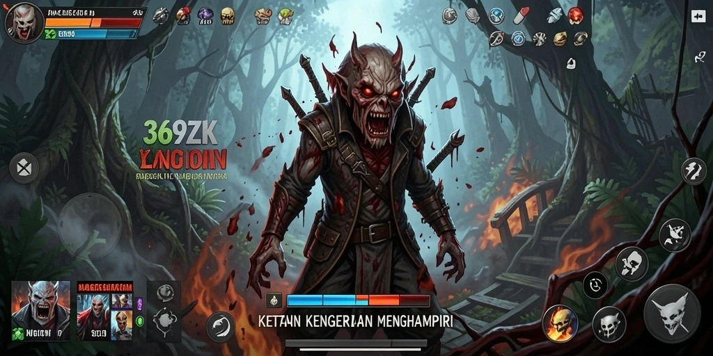 Tangkapan layar gameplay menakutkan di 369ZK, penuh ketegangan.