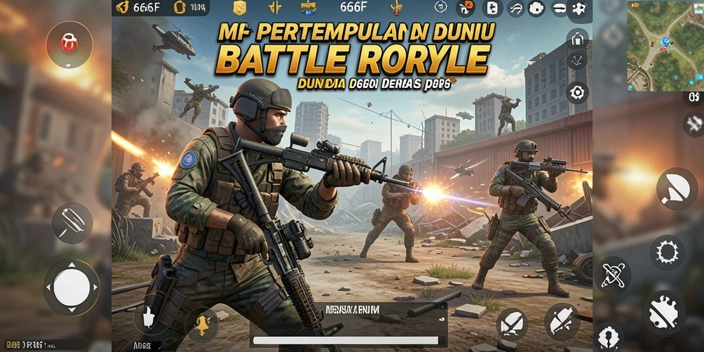 Gameplay menarik di <strong>666F</strong> dengan aksi Battle Royale yang mendebarkan.