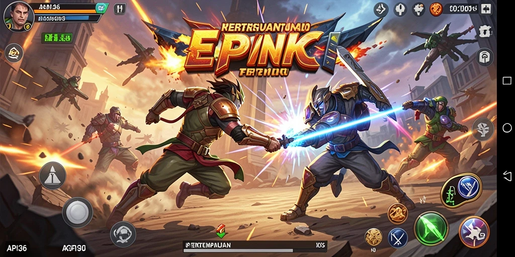 Tangkapan layar gameplay action yang mendebarkan di API36.