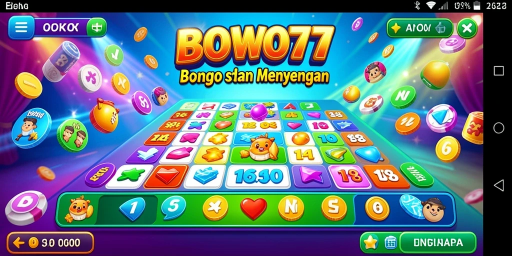 Screenshot gameplay BOWO77 menampilkan keseruan bermain Bingo.