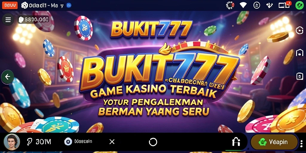 Tampilan gameplay BUKIT777 dengan grafis kasino yang memukau.