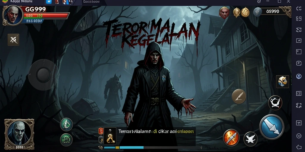 Gameplay menyeramkan dengan suasana kegelapan yang mencekam.