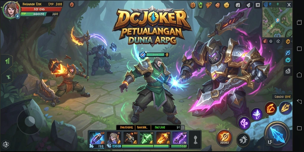 Tampilan gameplay epik dari IDCJOKER dalam pertempuran ARPG.
