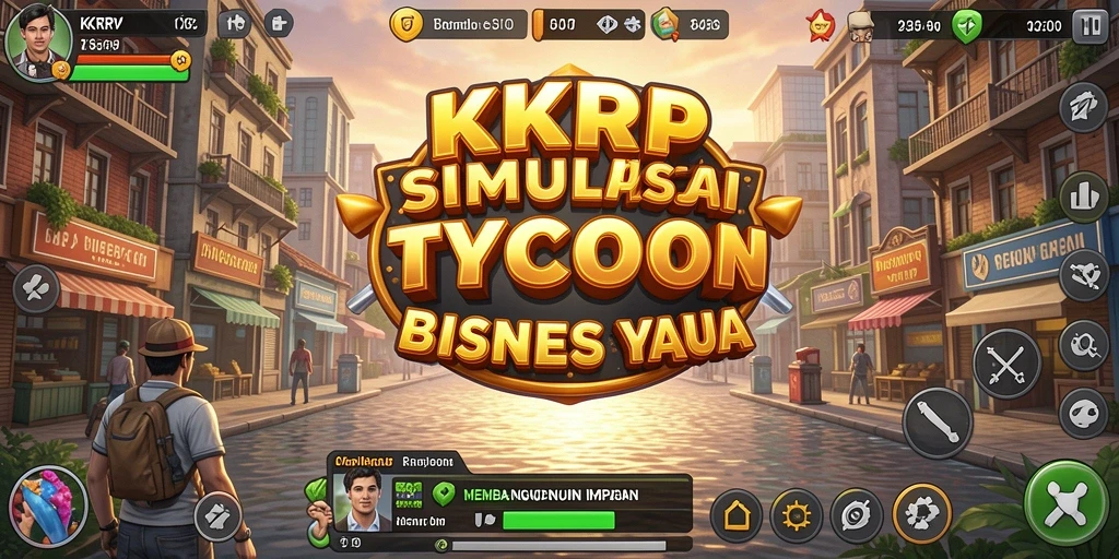 Screenshot KKRP menunjukkan pemain sedang mengelola bisnis mereka dengan baik.