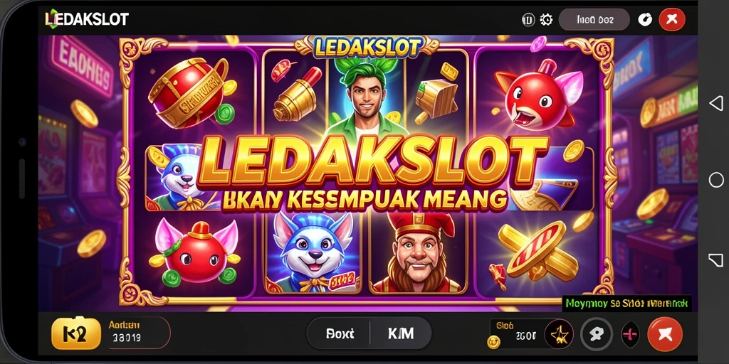Tangkapan layar dari gameplay seru LEDAKSLOT yang menampilkan berbagai tema slot.