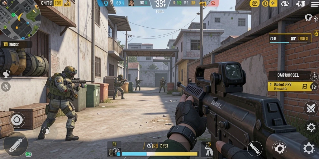 Screenshot gameplay seru dari OMTOGEL di dunia FPS.