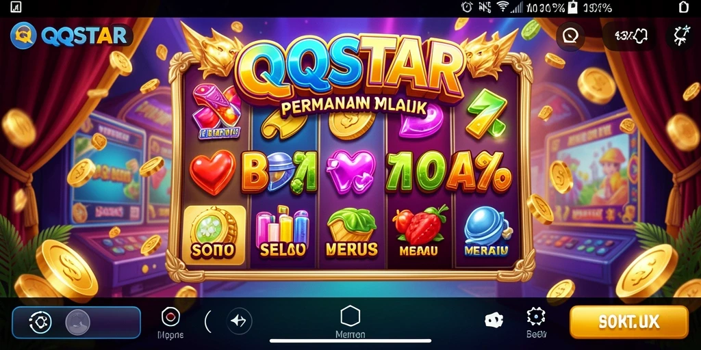 Screenshot gameplay QQSTAR yang menampilkan momen seru dalam permainan Slot.