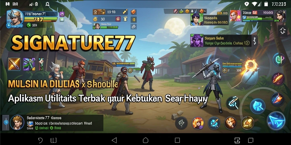 Tampilan intuitif dan fungsional dari SIGNATURE77.