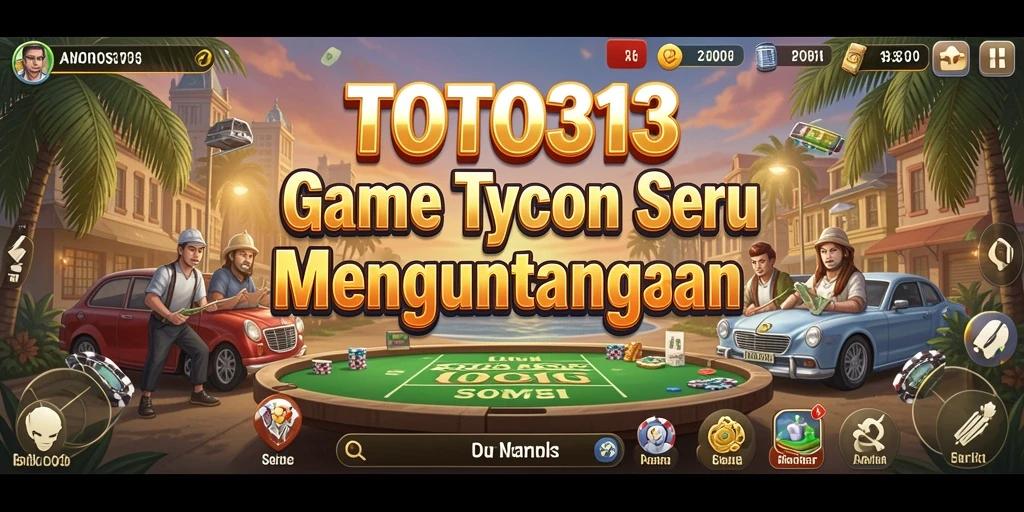 Screenshot gameplay TOTO313 dengan manajemen bisnis yang menarik.