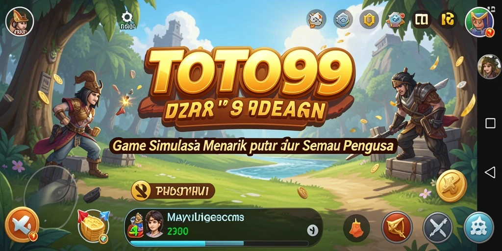 Tampilan gameplay mendebarkan dari TOTO99 yang menunjukkan dunia simulasi.