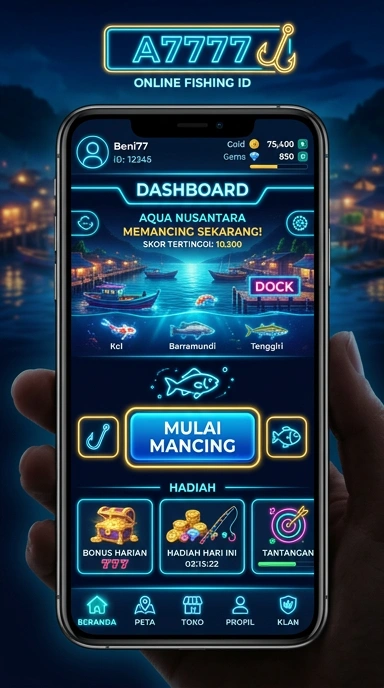 Tampilan aplikasi a7777 yang menarik dan informatif.